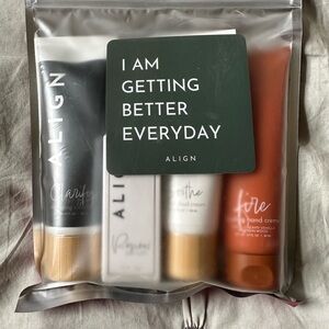Skincare Set with Orange and White Creams